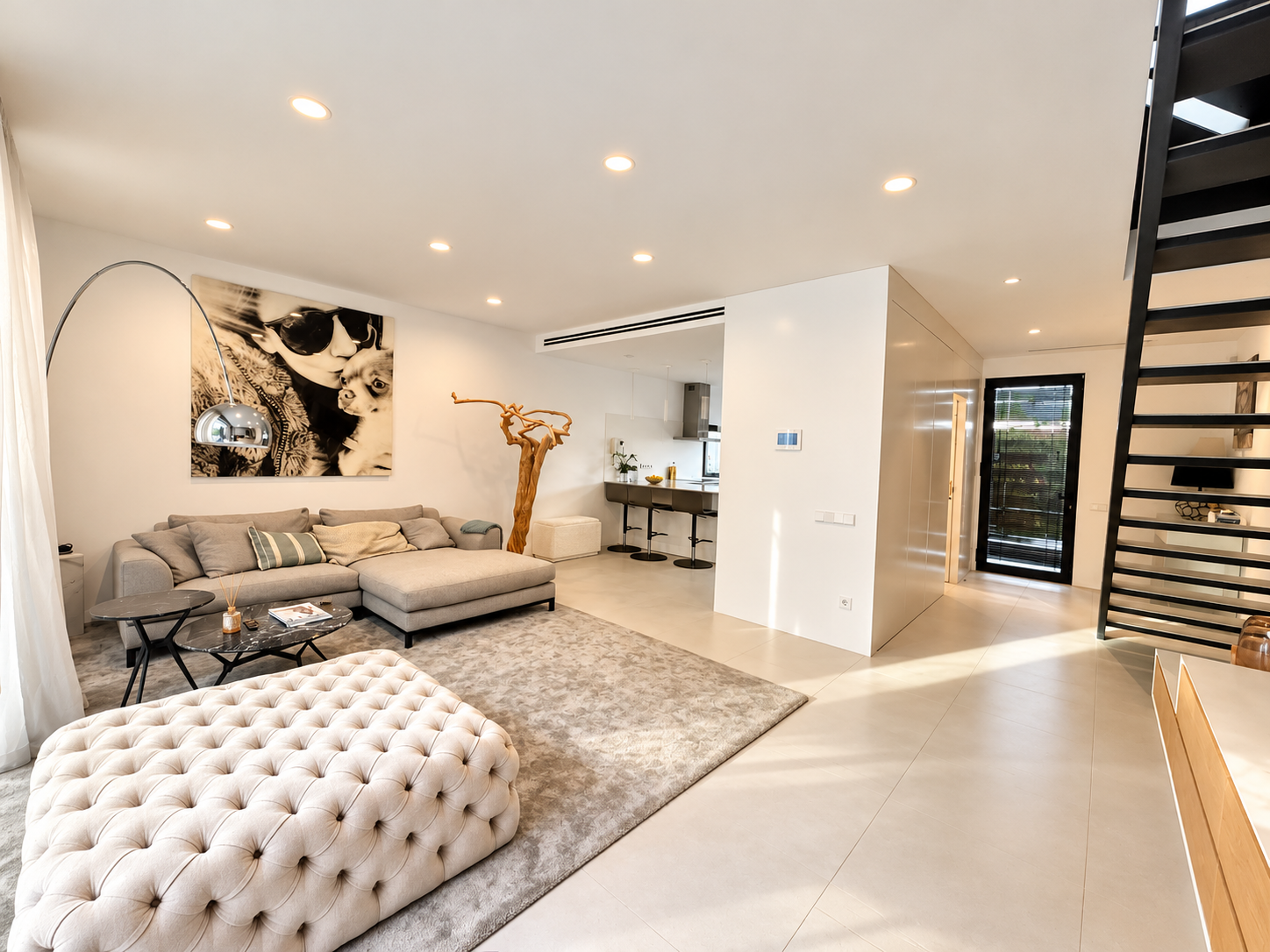 Modern townhouse with rooftop terrace and sea views in Ses Torres.